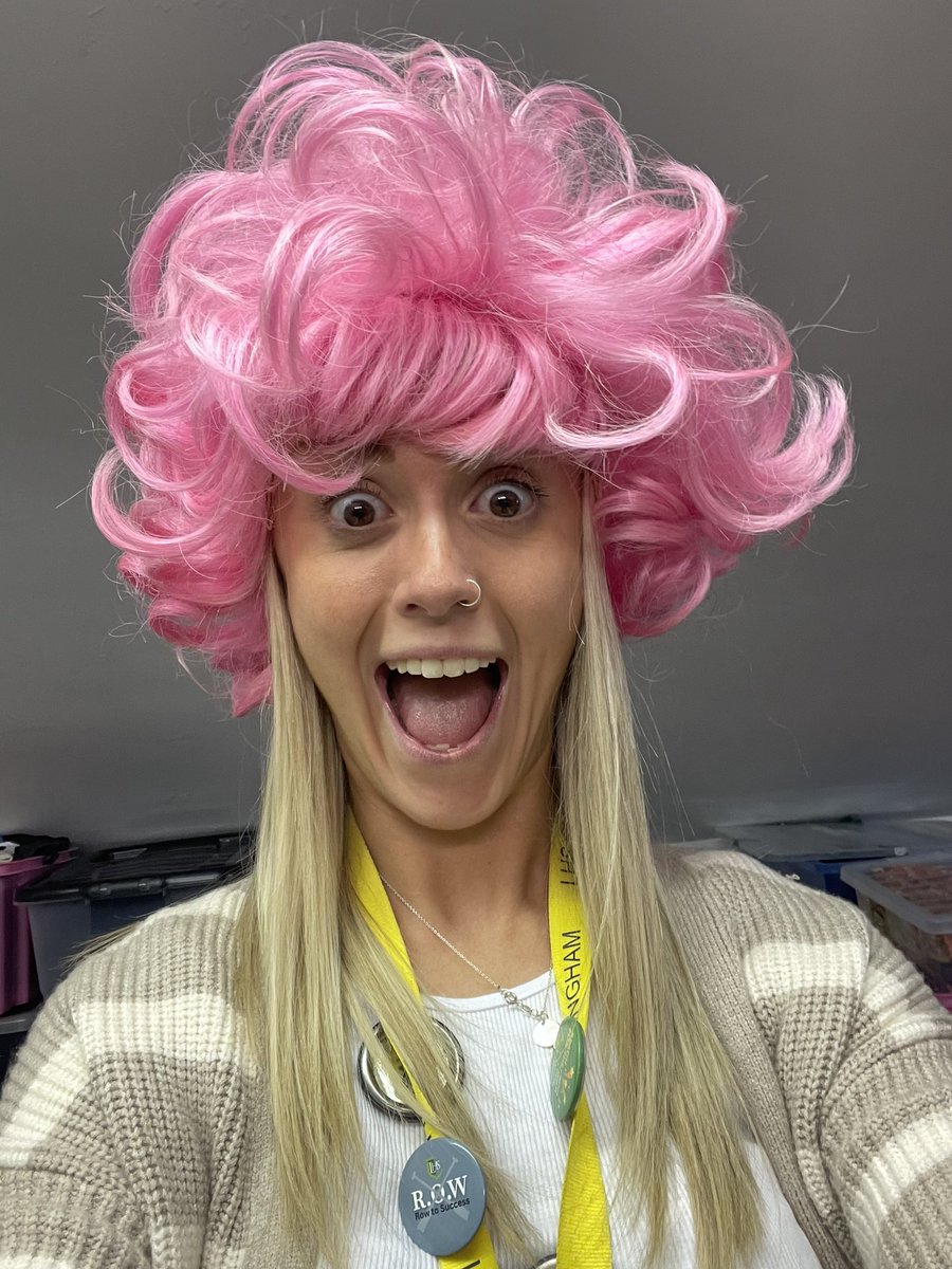 Miss Spalding and I had a fantastic time browsing some potential costumes for Grease! Move over French, pink wig is definitely for me! 😂 <a href="/LuttHigh/">Lutterworth High</a>