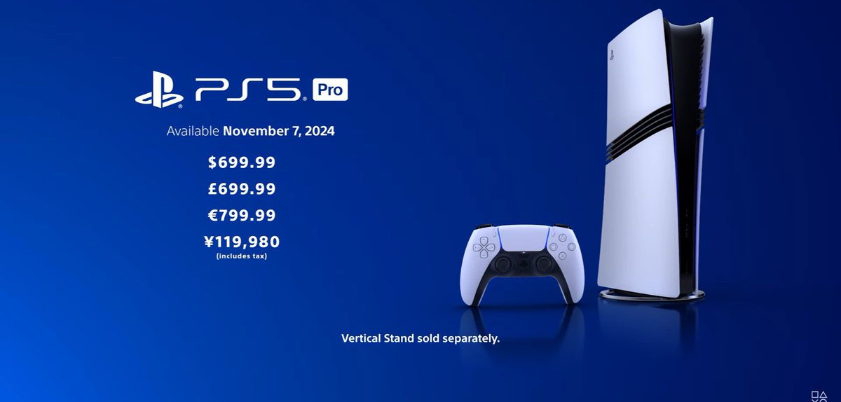 junpei_miu's tweet photo. ゲーマー目線コメントです💦
PS5プロ、119.980円なり😭
円安やら、なんやらあるんだろうけど、一般���庭でお気楽にゲーム楽しむ値段とちゃうよなぁ😭
PS5は持ってるけど買い替えてまでは、う〜ん💦 https://t.co/fWrD7WLrfa