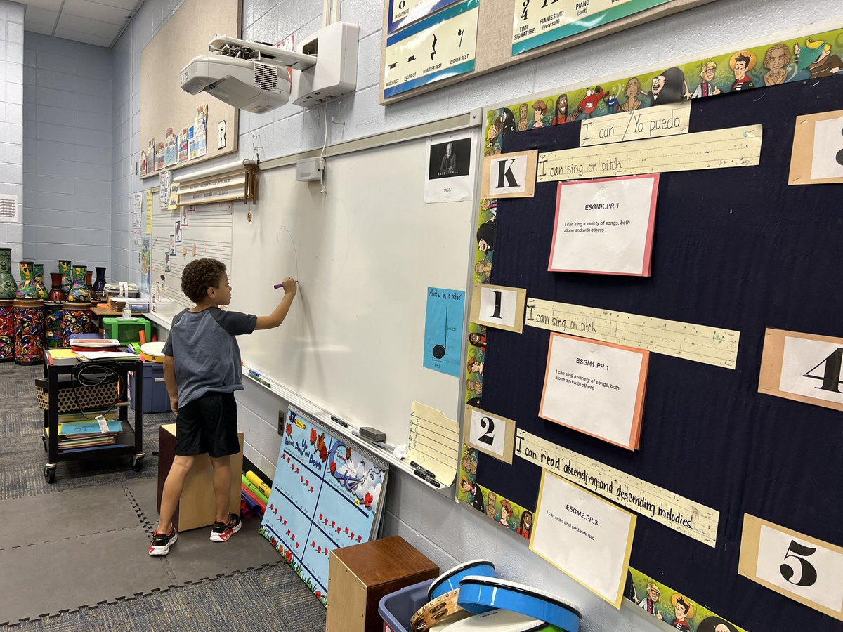 mimosamusic's tweet photo. 1st graders drawing lines for vocal exploration to warm up our singing voices! @MimosaManatee @koperniak #FirstStepsInMusic https://t.co/o212LYfQcj