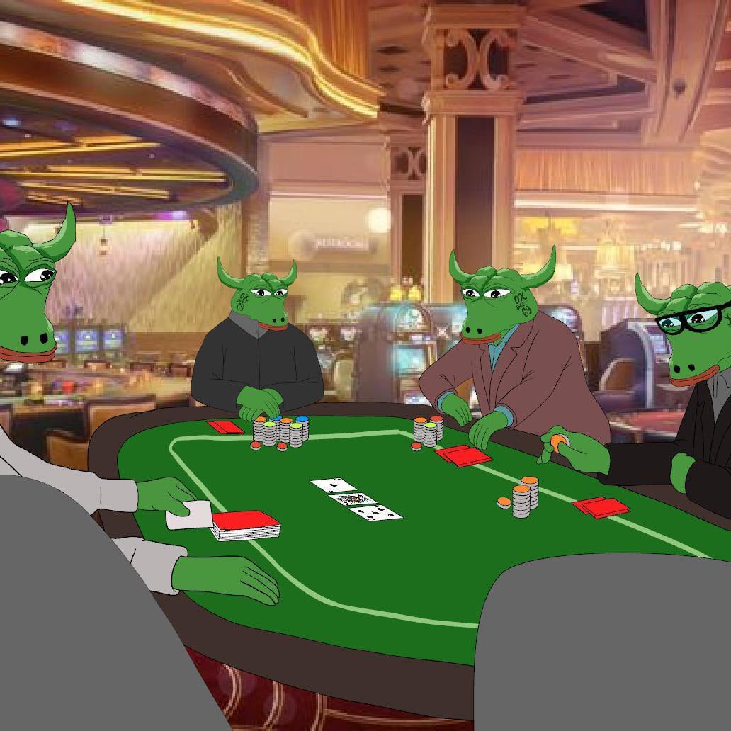 @Regrets10x PLAYING #POKER with #PEPEBULL’s and waiting you to join with US! 

Are you good at that? @Regrets10x 

<a href="/Pepe0xbeef/">PepeBull - 0xbeef69</a> 

0xbeef698bd78139829e540622D5863E723E8715f1