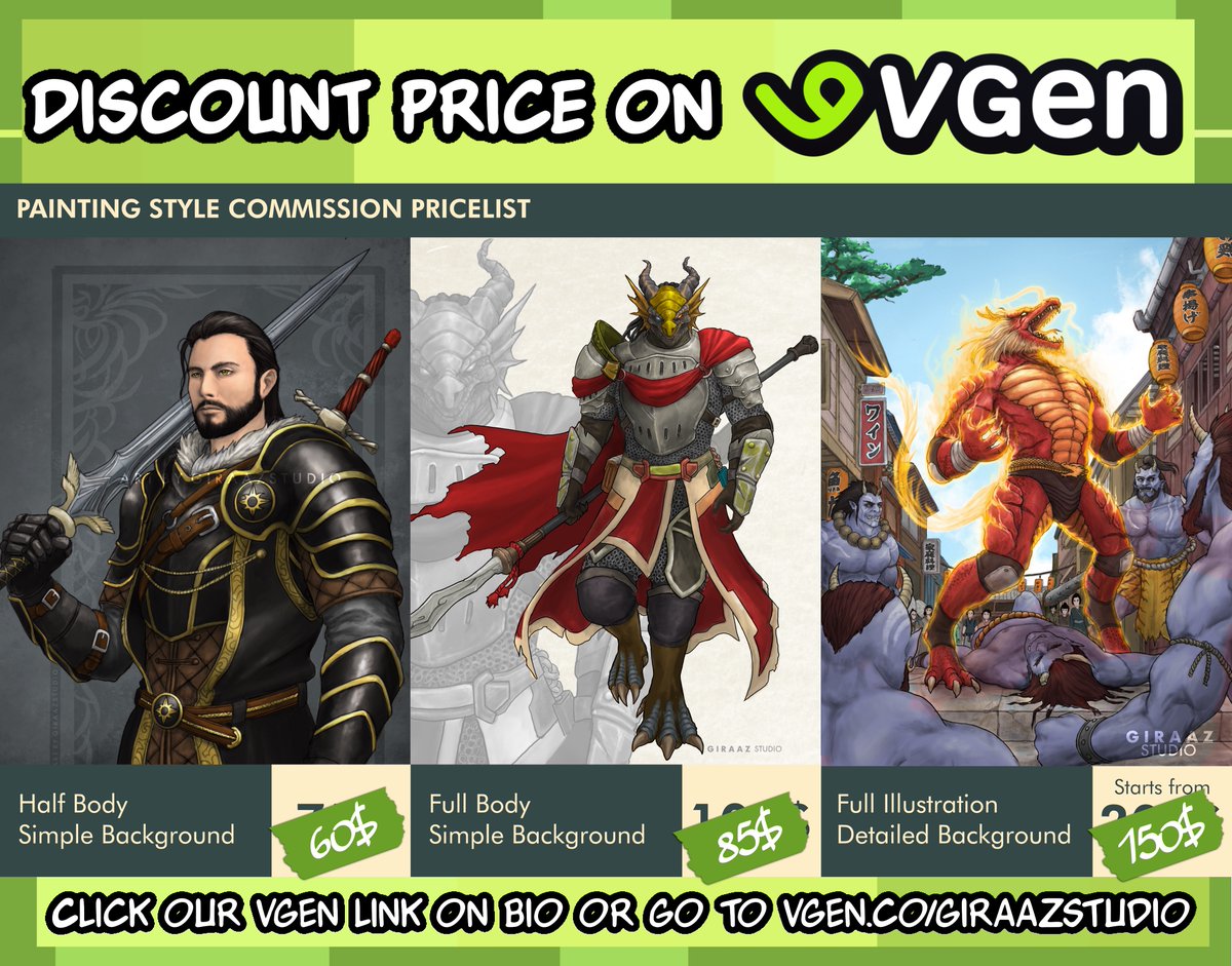 GiraazStudio's tweet photo. September - October 2024 discount!!!

*Discounted price only available through commission via @_VGen_ , feel free to ask me anything either through DM or on the comment below^^

Vgen link: https://t.co/gMZqP1lq3E https://t.co/fIrrgF0tZ5