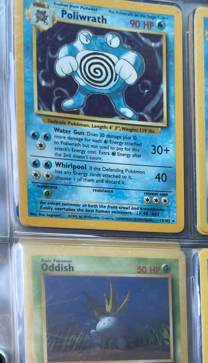 iiiRosie_'s tweet image. 😵‍💫 Stuck between “grade these Pokémon cards and sell em or hang on a few more years “ 😩 this 1999 pack go crazy ? . . Not even half of them 🥺 #PokemonCards  #cardgrading