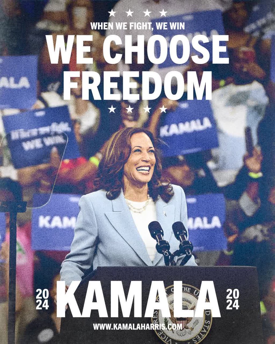 When we fight, we win! Can’t wait to see Vice President Kamala Harris take the debate stage #TeamKamala