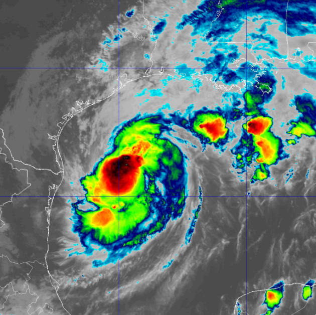 NHC_Atlantic's tweet photo. #Francine has strengthened to a #hurricane as of 7pm CDT.  

See the latest advisory at https://t.co/tW4KeGe9uJ https://t.co/ipJ6Rd7dnd