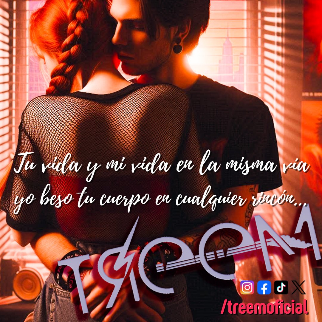 ...tu vida y mi vida en la misma vía... yo beso tu cuerpo en cualquier rincón...
#Batallas es nuestra canción más reciente, puedes escucharla en todas las plataformas digitales
#treem #rock #rockmusic #pop #popmusic #indie #indiemusic #nuevamusica #newmusic #emergentes #fypシ゚