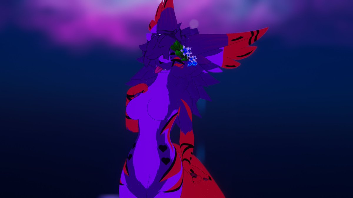 Added Some hair to her!! 💜