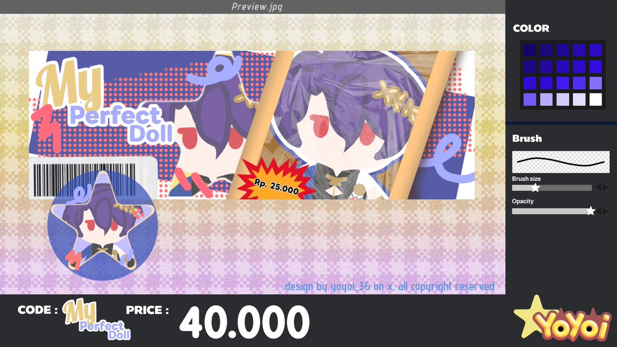 Help rt / repost
OPREQ

Aloo!! Yoi bawa layout handraw tema boneka yg bisa di request di jam 10.00 wib ya. Untuk payment bisa cek di alt. Timakaci
#zonauang #zonajajan