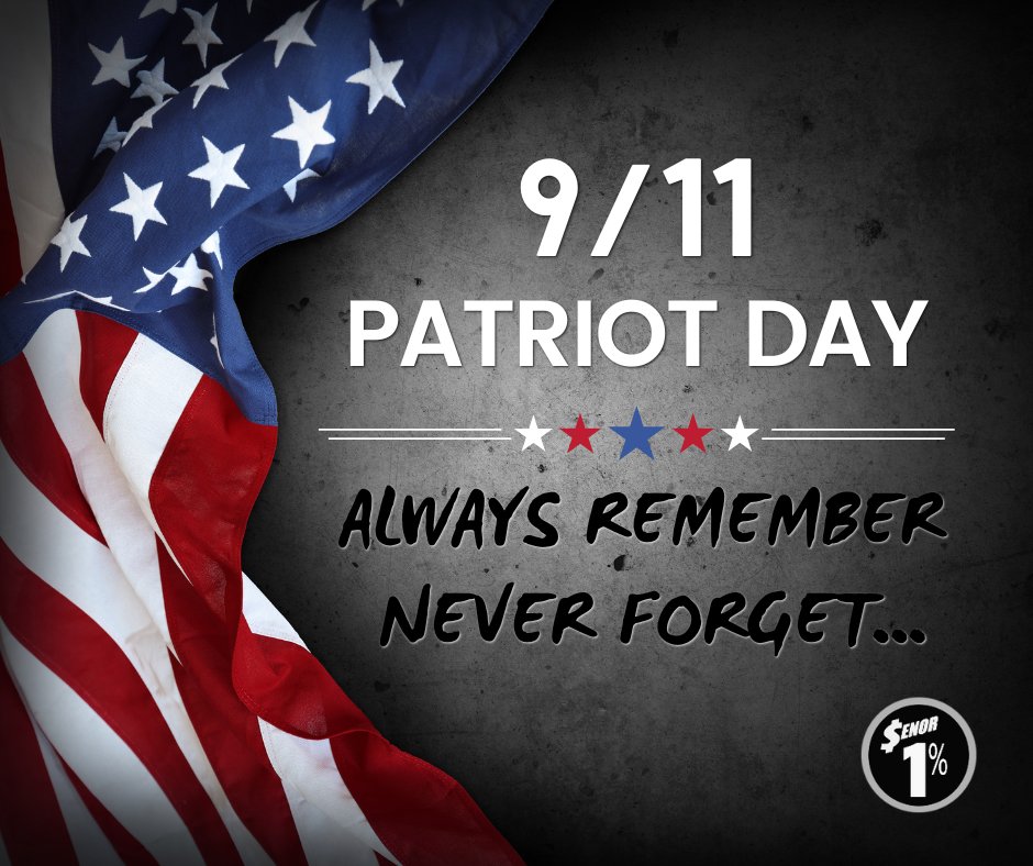 We remember and honor those impacted by the events of September 11th, 2001. 💙 #PatriotDay #NeverForget #September11