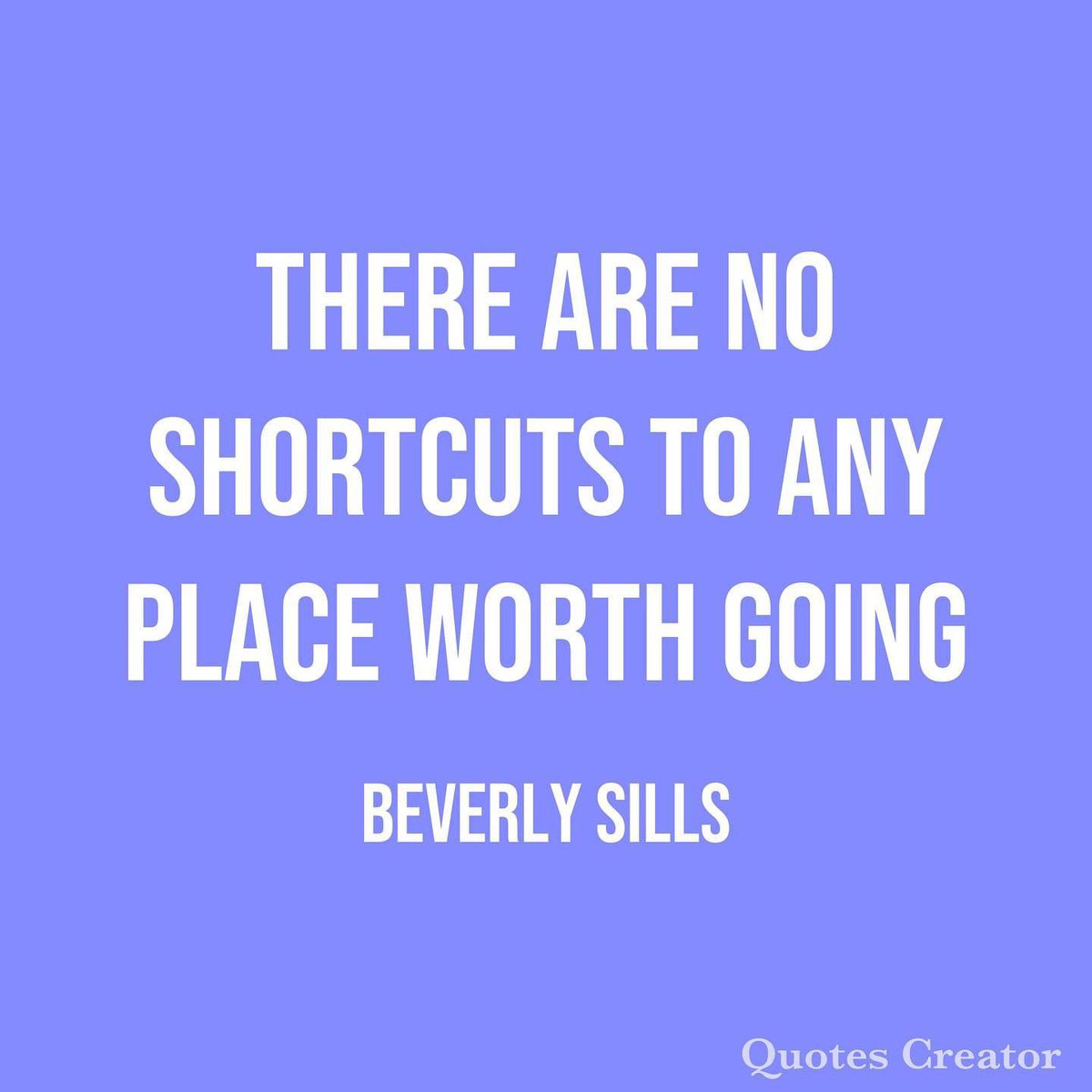 No shortcuts