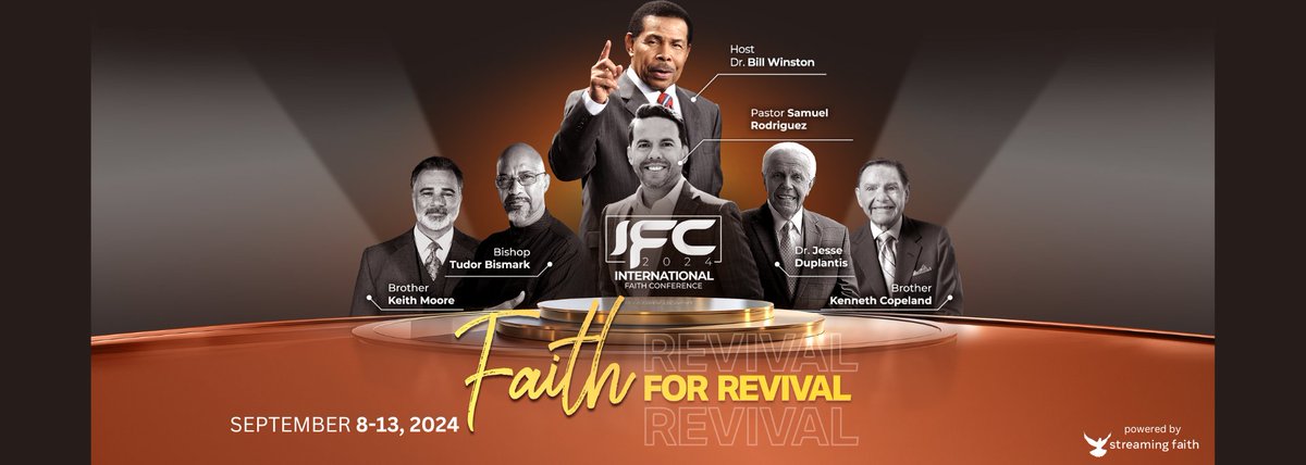StreamingFaith's tweet image. DID YOU KNOW you can watch the International Faith Conference on Streaming Faith?

🔴WATCH LIVE - ifc.streamingfaith.com

#streamingfaith #faithforrevival #BWMIFC #INTERNATIONALFAITHCONFERENCE