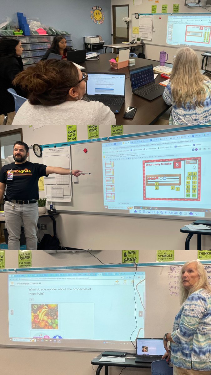 LaurenPalos's tweet image. Check out mathematics team planning in action for @LFSmithElem! These tigers explored workstations, planned vocabulary activities, and modeled routines like #CountingCollections! 🙌🏻 🐯 #PISDMathChat @engarza12 @lorenarojo