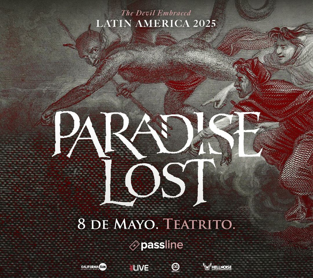 PARADISE LOST en Argentina!

8 de Mayo de 2025 en el El Teatrito

Entradas ya disponibles por Sistema Passline
passline.com/eventos/paradi…

<a href="/hpprensa/">HP Prensa</a> @californiasunprod <a href="/hellnoiseshows/">Hellnoise Booking</a> #paradiselost