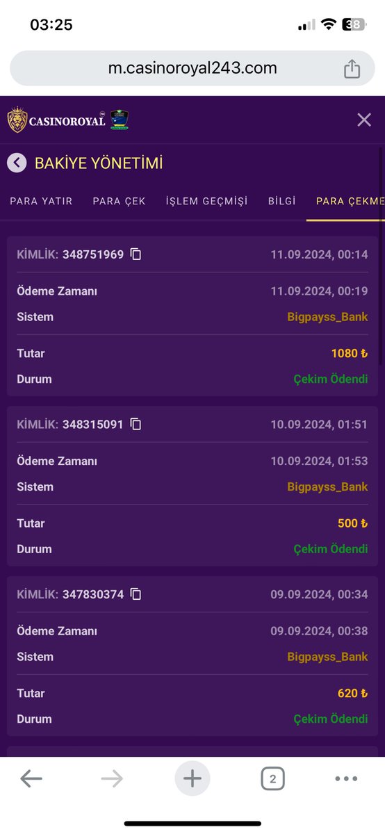 #casinoroyal çekimim