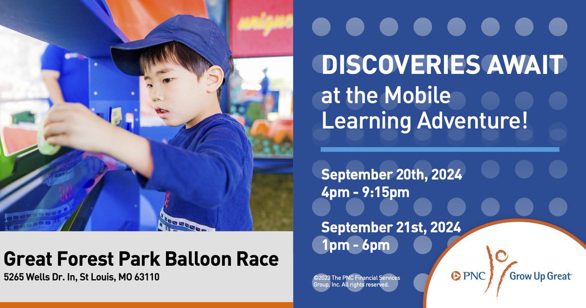 Bringing little ones out to #GFPBR weekend? While you’re running around the grounds, check out the #PNCGrowUpGreat Mobile Learning Adventure! This pop-up will engage both parents &amp; children in interactive activities that help them imagine the future. Don’t miss this opportunity!