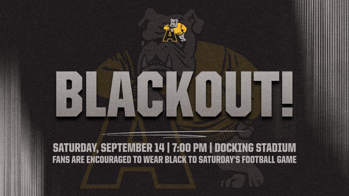Adrian College Athletics (@adrianbulldogs) on Twitter photo ⬛️BLACKOUT FOOTBALL GAME!⬛️
Join us on Saturday night at Docking Stadium as the <a href="/AdrianCollegeFB/">Adrian College Football</a> team hosts Madonna University at 7:00 PM. Fans are encouraged to wear black for Saturday's Blackout Theme!
#d3fb #d3football #GDTBAB <a href="/AdrianCollege/">Adrian College</a> ⬛️BLACKOUT FOOTBALL GAME!⬛️
Join us on Saturday night at Docking Stadium as the <a href="/AdrianCollegeFB/">Adrian College Football</a> team hosts Madonna University at 7:00 PM. Fans are encouraged to wear black for Saturday's Blackout Theme!
#d3fb #d3football #GDTBAB <a href="/AdrianCollege/">Adrian College</a>