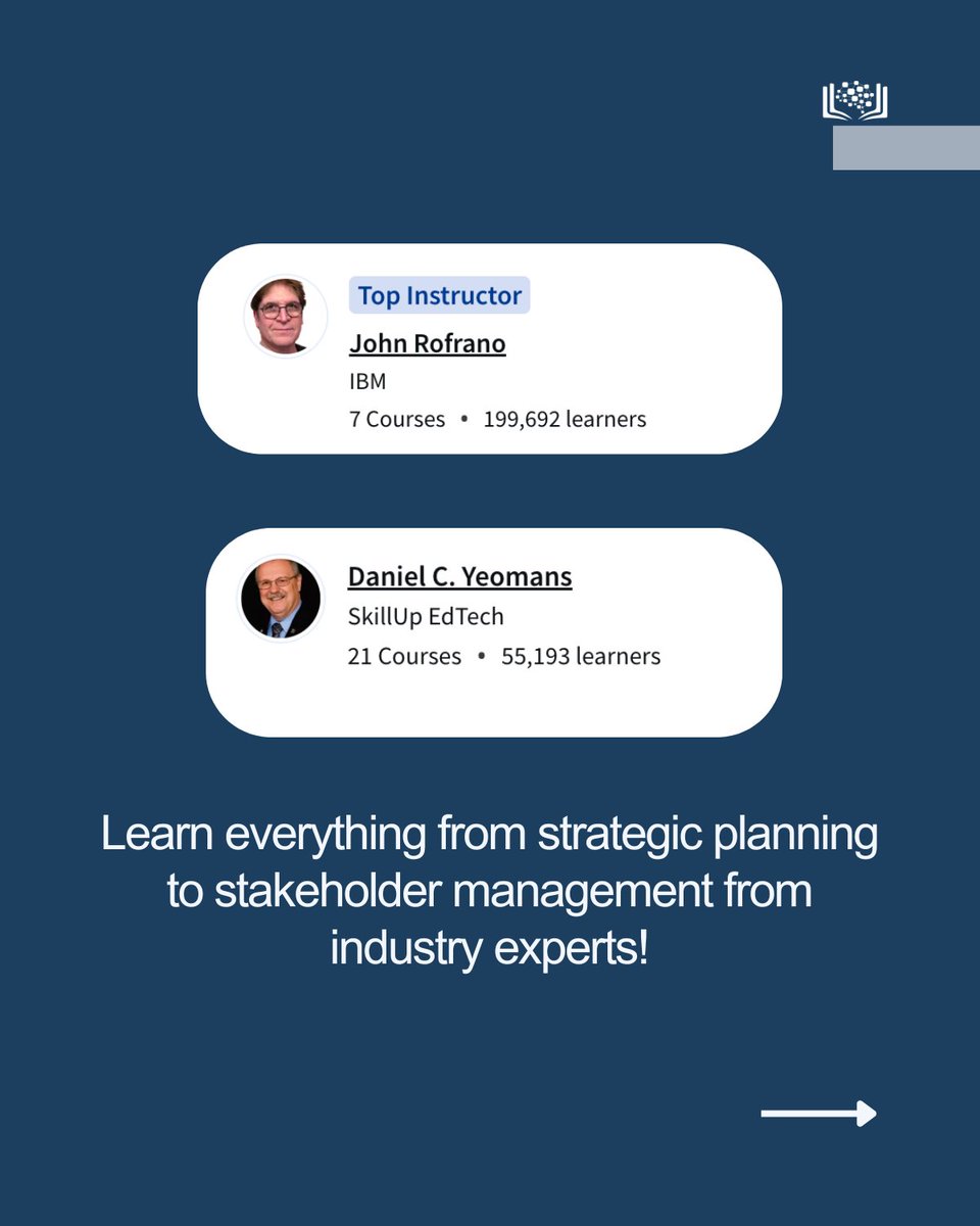 CognitiveClass's tweet image. Are you ready to take the lead on complex projects and make a lasting impact on your organization’s success?🚀
Get started now - bit.ly/3XDyNr6
#ProgramManagement #LeadershipSkills #ProjectLeadership #ProfessionalDevelopment #PMICertification #IBM