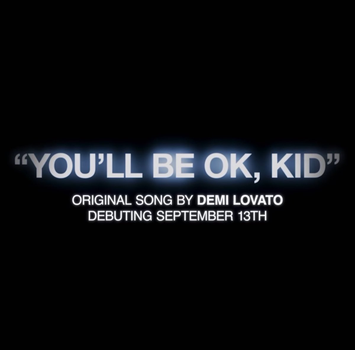 PopBase's tweet photo. Demi Lovato announces new song ‘You’ll be OK, Kid’ out September 13th. https://t.co/MPt1IzNUpC