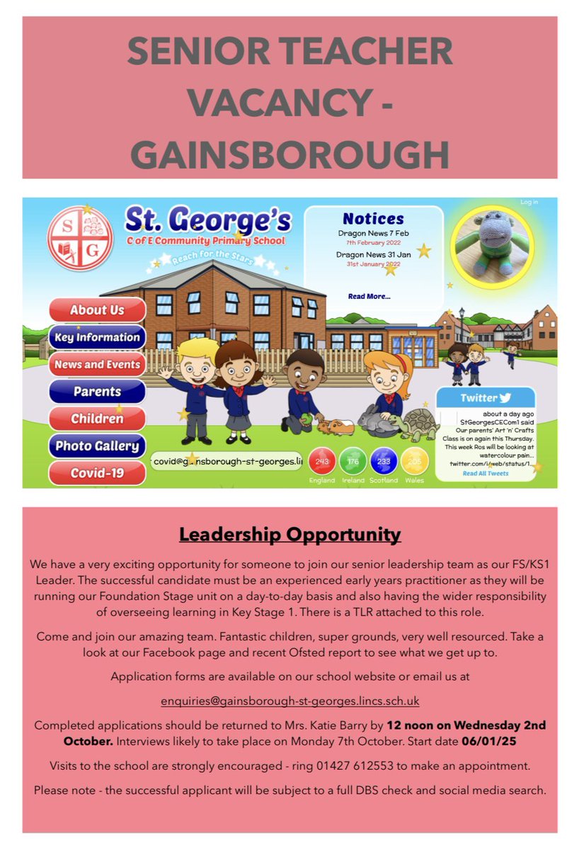 St. George’s CE Community Primary School tweet media