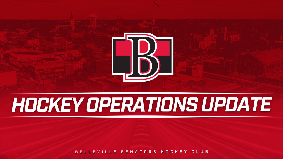 NEWS RELEASE: The #BellevilleSens are today announcing a slate of changes to the club’s hockey operations staff.

📰 bit.ly/3ZdPuum
