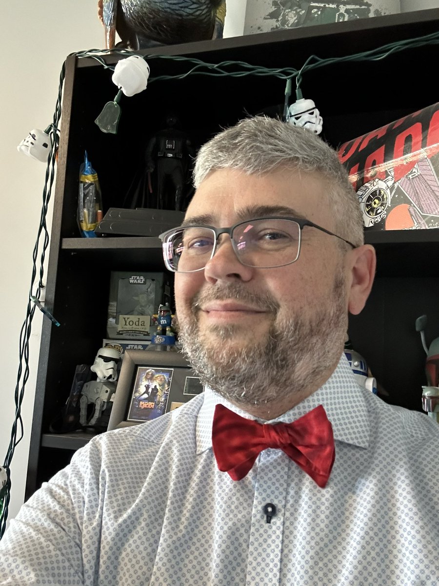Red bow tie for #bowtietuesday and #red4edAB #redforeducation !