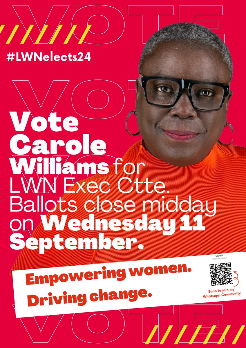 I’m seeking the support of members of the Labour Women’s Network Executive to join the Executive Board.  
Before ballots close tomorrow, Wednesday, 11th September, I want to share a bit about my record and why I’m the right choice