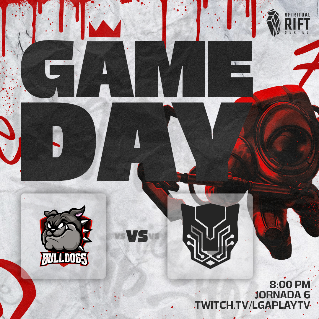 BullDogs 🐶🇻🇪 (@teamcareperros) on Twitter photo Jornada 6 de la #SRS
🆚<a href="/PantereSports/">Panter eSports</a>
⏰Nos vemos hoy a las 8:00 pm por el canal de twitch de la <a href="/LGAplay/">LGAPlay - Esports Venezuela 🇻🇪</a>
twitch.tv/lgaplaytv Jornada 6 de la #SRS
🆚<a href="/PantereSports/">Panter eSports</a>
⏰Nos vemos hoy a las 8:00 pm por el canal de twitch de la <a href="/LGAplay/">LGAPlay - Esports Venezuela 🇻🇪</a>
twitch.tv/lgaplaytv
