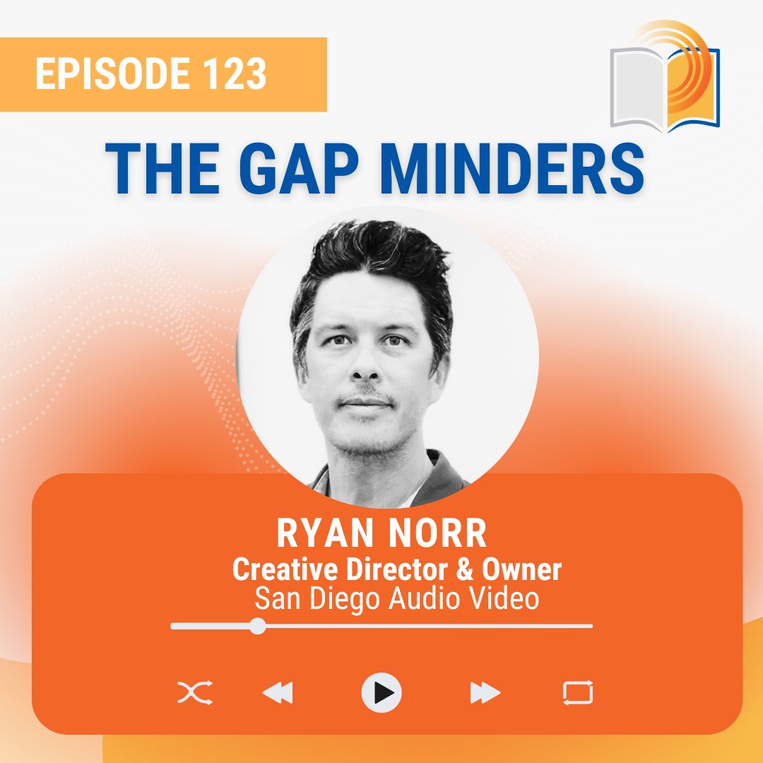 New episode alert! Join us as Ryan Norr, owner of San Diego Audio Video, shares his journey from humble garage beginnings to a thriving operation. Hear his insights on storytelling, entrepreneurship, and family. Available now on Apple Podcasts, Spotify, &amp; thegapminders.org!