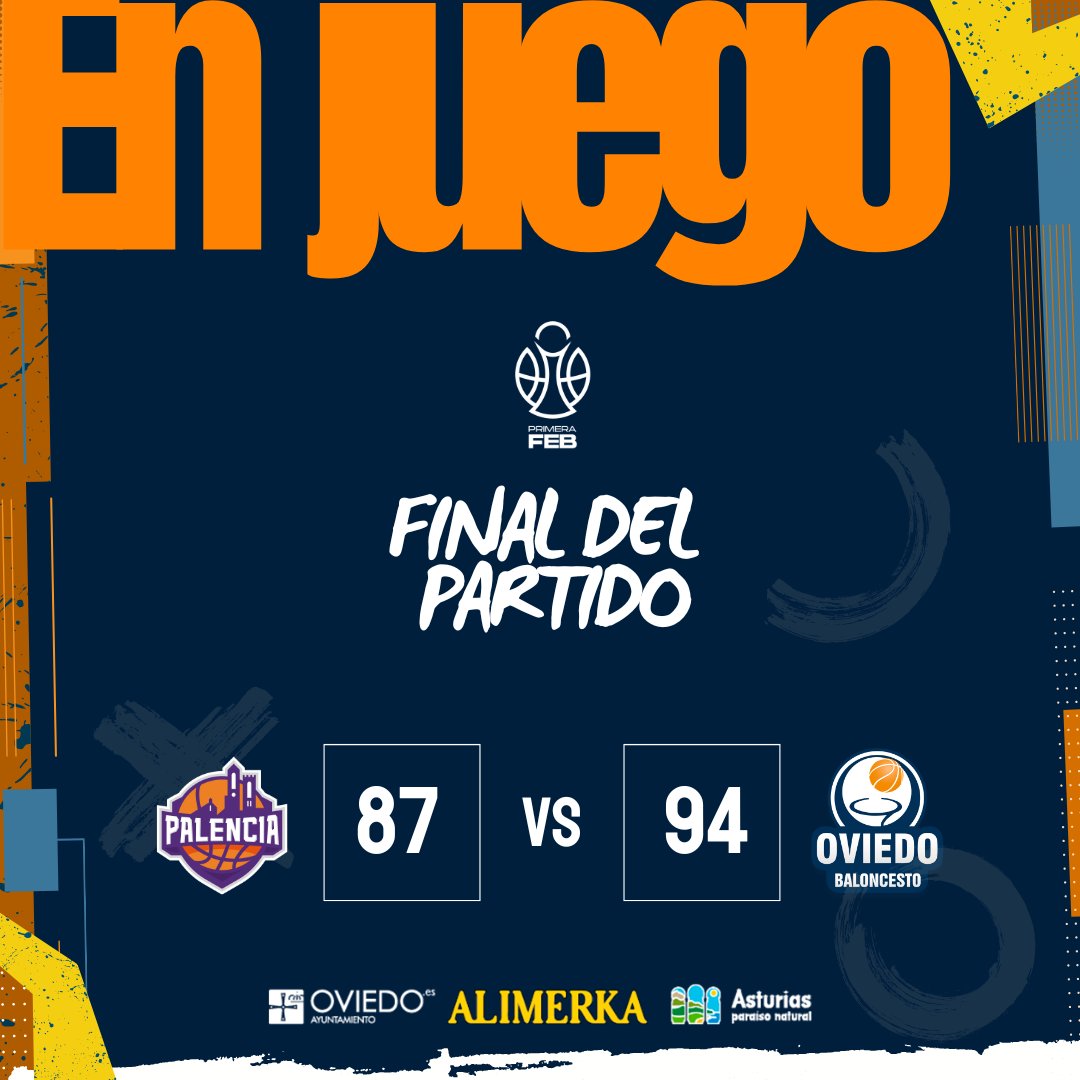 🛒 #SeriesAlimerka

¡Final y victoria!

Un buen paso en la preparación del equipo de cara al comienzo de la temporada #PrimeraFEB

Nos vemos este sábado en Pumarín 😊

🟣 <a href="/Palencia_Basket/">Súper Agropal Palencia</a> 87
🔵 <a href="/oviedocb/">Alimerka Oviedo Baloncesto</a> 94

#alimerkaocb
#yosoyocb