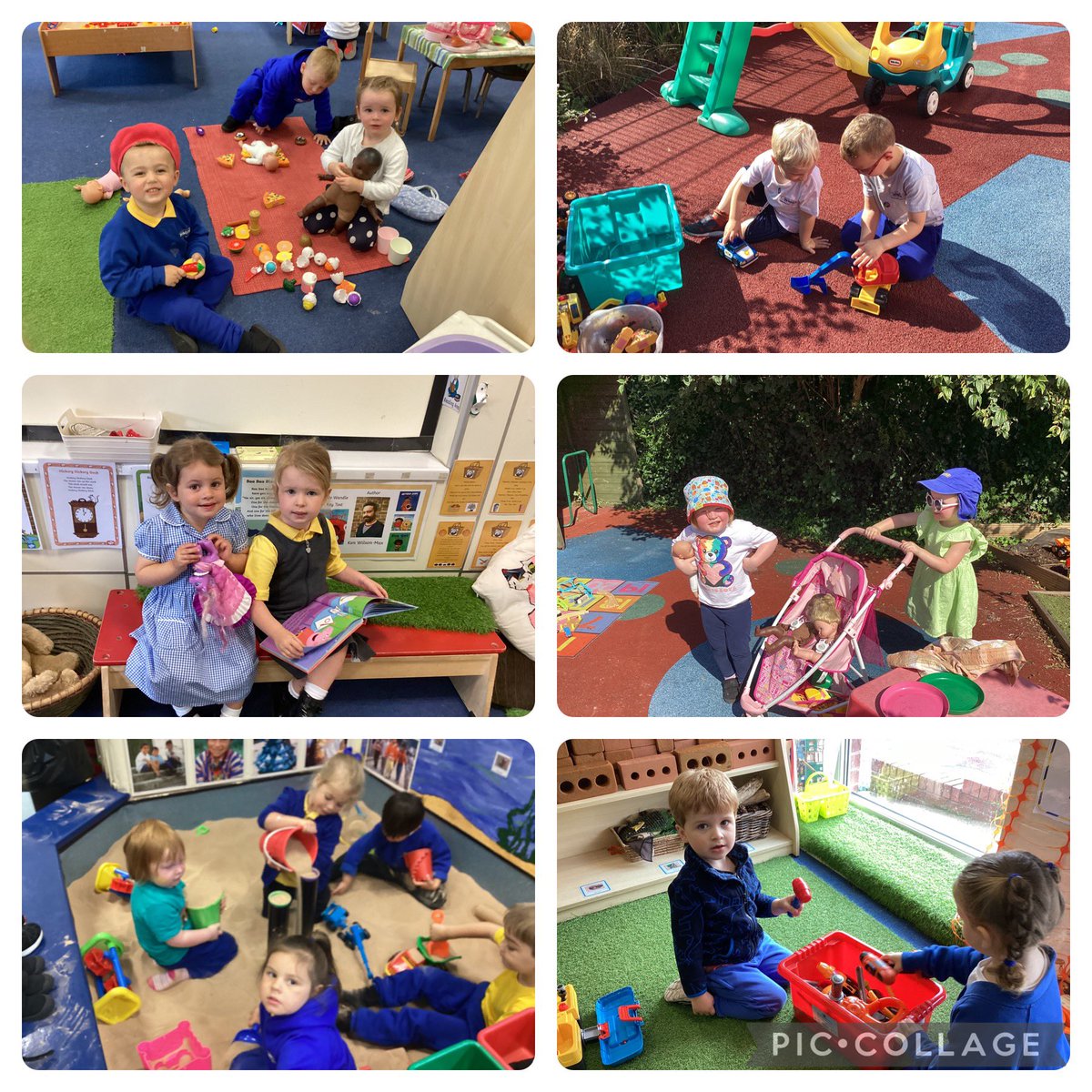 Our first week in Nursery. Having fun and making new friends.
