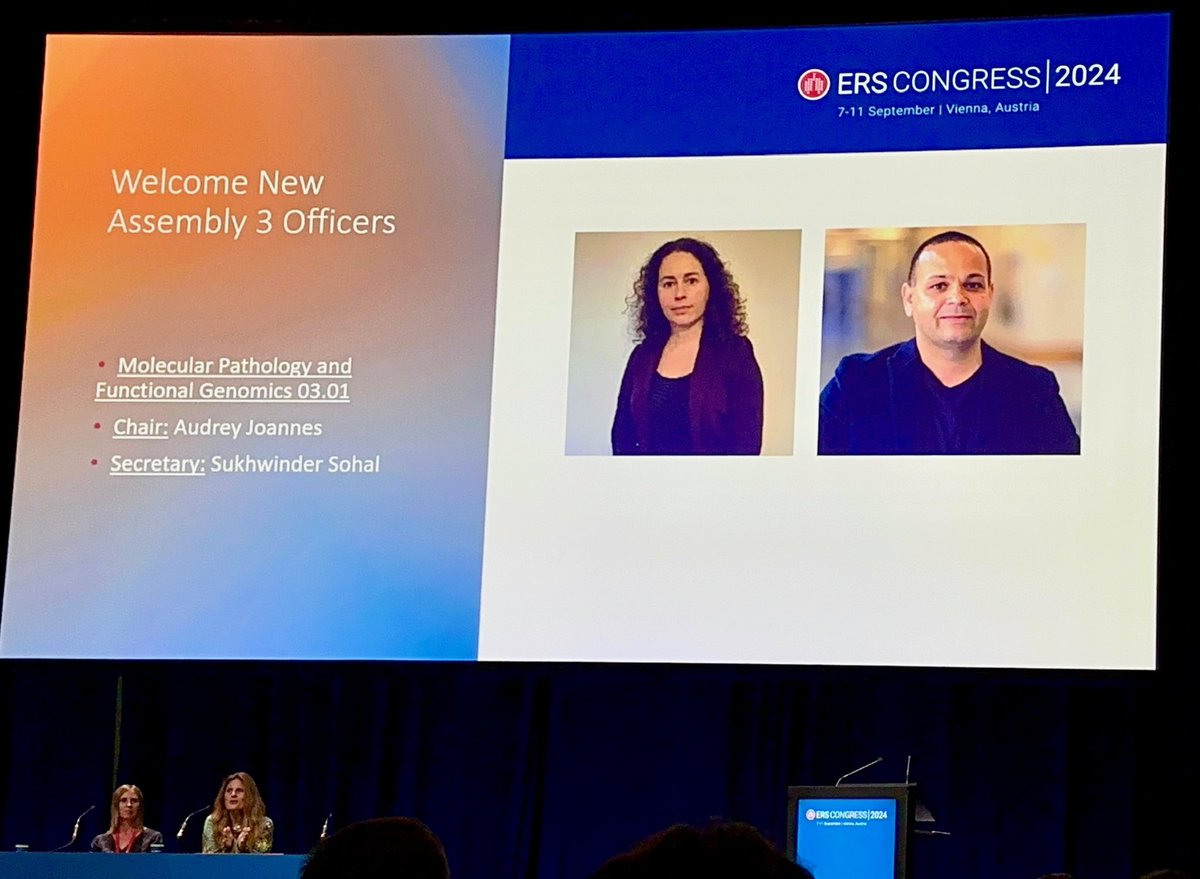 Pleased to start my mandate as <a href="/EuroRespSoc/">ERS</a> Secretary for Molecular pathology and functional genomics. Thanks very much ERS and the members. Looking forward to work with the colleagues!