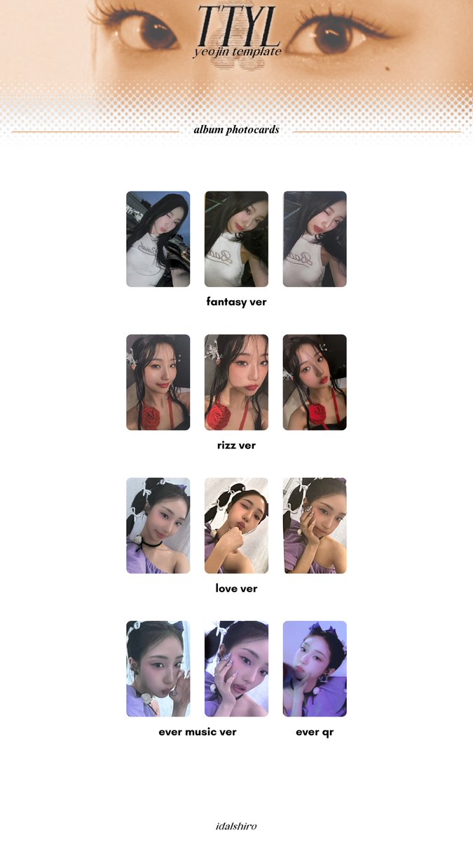 loossemble | 루셈블 TTYL album photocards template [NEW!] hyunjin