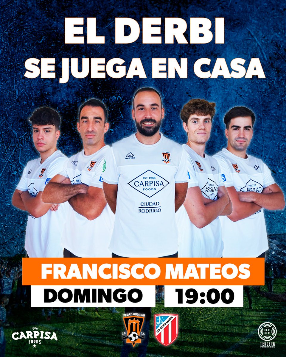 CRCF_oficial's tweet photo. 🚨 TEMPORADA 23/24

⚽ Llega el primer partido en casa de liga y con ello el primer (y único) derbi en esta segunda jornada que nos enfrentará a @UDSantaMarta

¡Vamos a por la primera victoria de la temporada, afición🫂!

#3RFEF
#HemosVuelto 
#LaHistoriaContinua https://t.co/EshrR2SJMZ