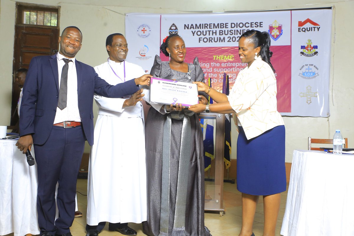 I had an honor to witness the first Youth Business Forum <a href="/BishopsVoice/">Namirembe Diocese</a> aimed at supporting young entrepreneurs and job creation for the youth. <a href="/coufamilytv/">COU Family TV</a> <a href="/NamirembeYouth/">Namirembe Diocese Youth Department</a> <a href="/NaluyimaEthel/">Betty Ethel Naluyima</a> <a href="/Online_COU/">Online Church of Uganda</a> <a href="/ChurchofUganda_/">Church of Uganda</a> <a href="/UNYouthAffairs/">UN Youth Office</a> <a href="/UgEquityBank/">Equity Bank Uganda</a> <a href="/NAMIDYouthSacco/">Namirembe Diocese Young Christian Sacco</a> <a href="/NamCathedral/">Namirembe Cathedral</a>