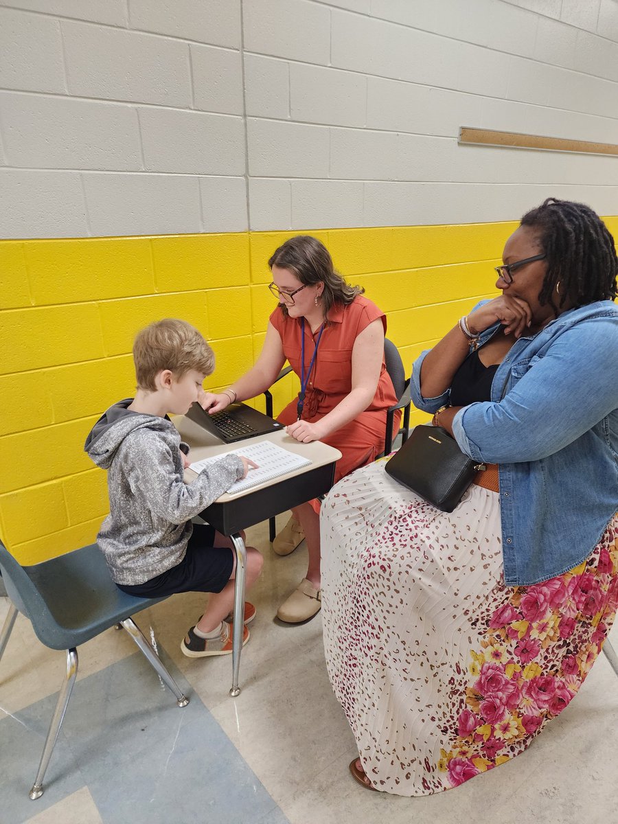 Our Literacy Coach, Ms. Lee, is "in the game," supporting a BT giving her first BOY assessment.
#getinthegame