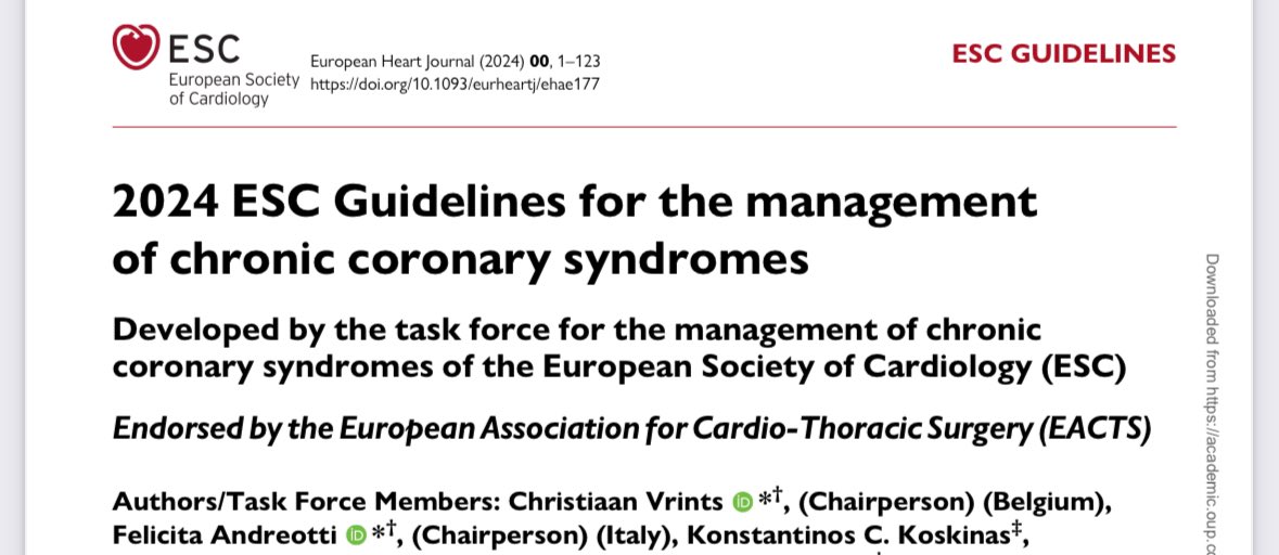 We like to find what we believe. My #cathlab highlights from #CAD 2024 European GL: 
#radialfirst Class 1A: the end of ‘femoralists”!
#FFR Class 1A in intermediate lesions: the end of 1 angio=1 stent!
#IVUS/#OCT Class 1A for complex #PCI : the end of ‘I don’t need imaging’ guys!