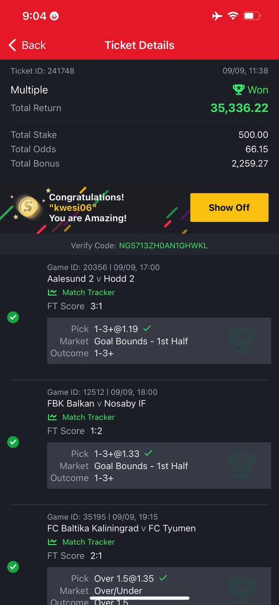 MrBeeSZN10's tweet photo. 68 ODDS BOOMM!!!✅💥🎊🍾🫡🏡🍀🍀💋🍏🎉
@LouieDi13 @Mrbankstips @Ekitipikin @mrbayoa1 @Ada_Daddyya @Giftedpunta @TheLockTips @vita_tips @Vixen_tips @Mrbankstips  @donsoj52 @bossolamilekan1 @TheLockTips @_kennyblaze1391 @Opeolu_waa @BETFUSE1 @KgsbCommunity @CHIZZY_BB @Boochi_dgreat https://t.co/3CIT6soFPK