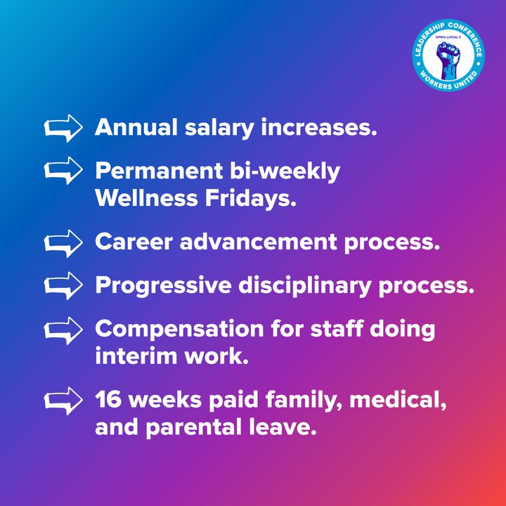 Leadership Conference Workers United tweet media