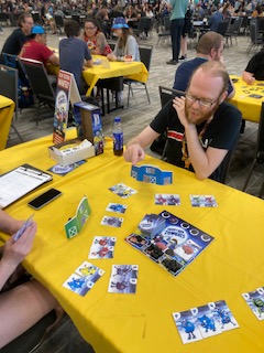 ScrewyGames's tweet photo. Had  fun demoing my Barnyard Zombies game at PAX West. Mornings were slow  but eventually people made their way to the board game area. https://t.co/GM4YcPwqLx