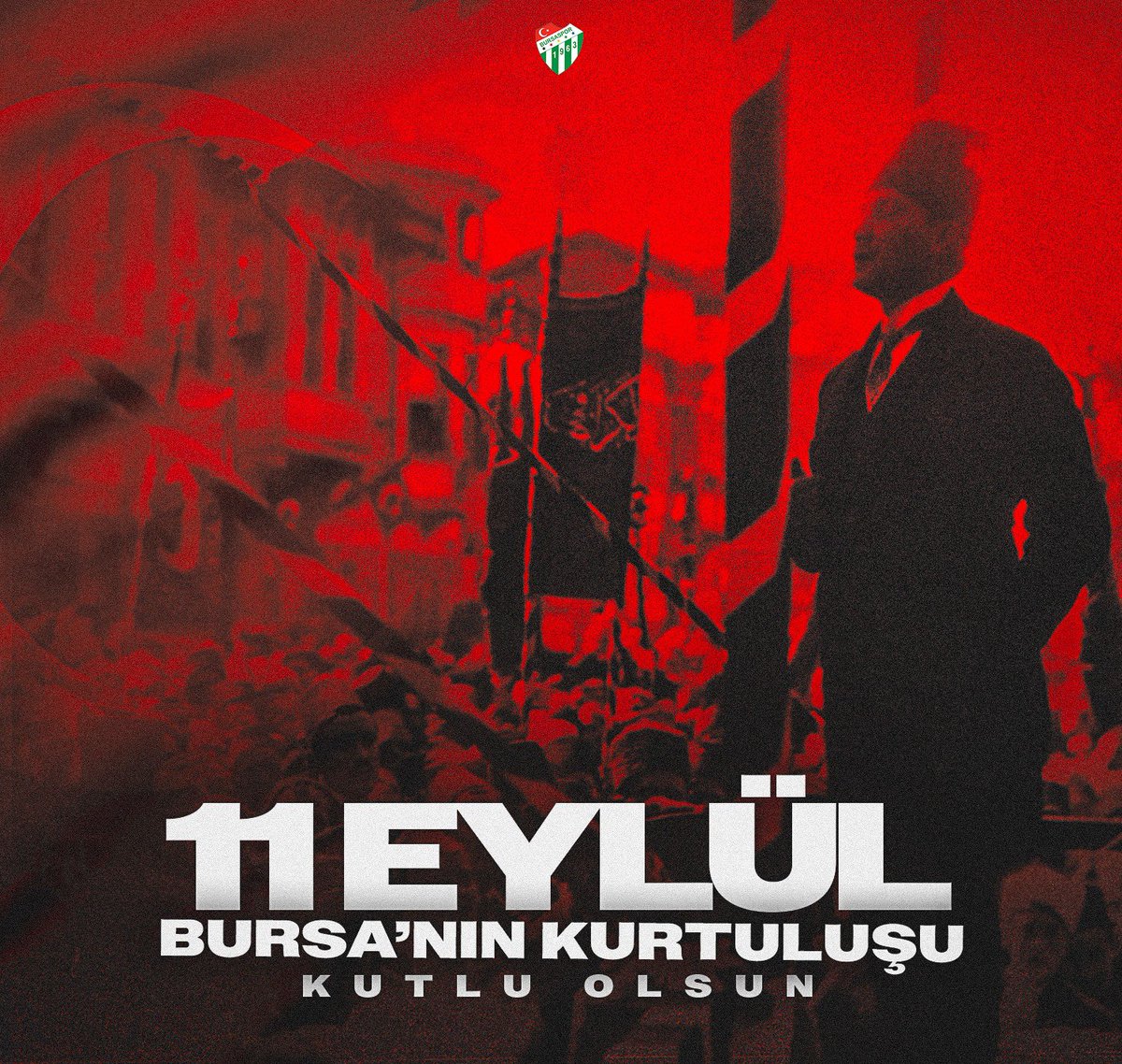 ''Fakat Bursalılar, kıymet, kabiliyet ve kudretleriyle bu zor zamanları sukunetle atlatmıştır''

Bursamızın düşman işgalinden kurtuluşunun 102. yıl dönümünü kutluyor; başta Gazi Mustafa Kemal Atatürk olmak üzere tüm kahramanlarımızı saygı, minnet ve rahmetle anıyoruz.