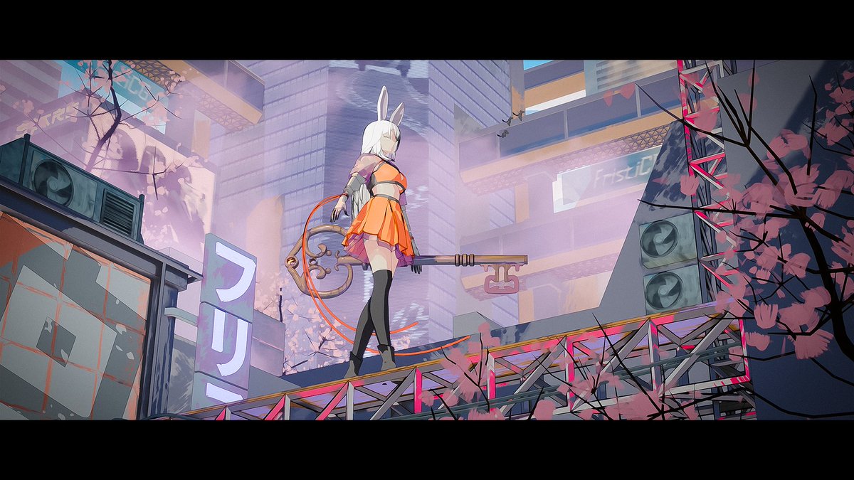 My latest #anime styled artwork made in Blender, rendered in Eevee.
#b3d #blender