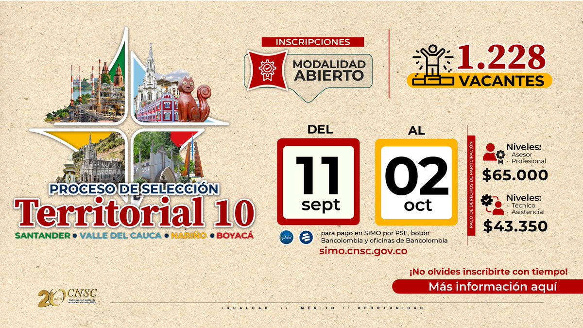 Comisión Nacional del Servicio Civil tweet media
