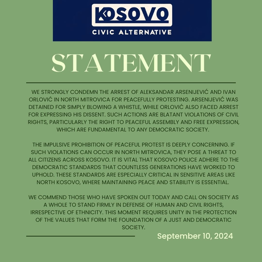 Kosovo Civic Alternative tweet media