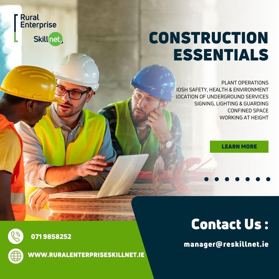 CSCS Basic &amp; Advanced #Scaffolding Courses 

Basic Scaffolding (7-day course)
18th to 26th September | #Sligo
16th to 24th October | Donegal

Advanced Scaffolding (10-day course)
18th to 29th November | #Donegal

#safetech #safetytraining #construction #healthandsafety #training