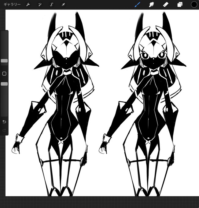 真っ黒な人間に似たナニカを描いている
かわいいかもしれない 