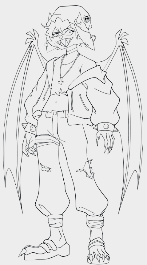Finished Lineart, i love making the design for my friend's oc :3
.
.
#oc #characterdesign #furryartist #furrycommision