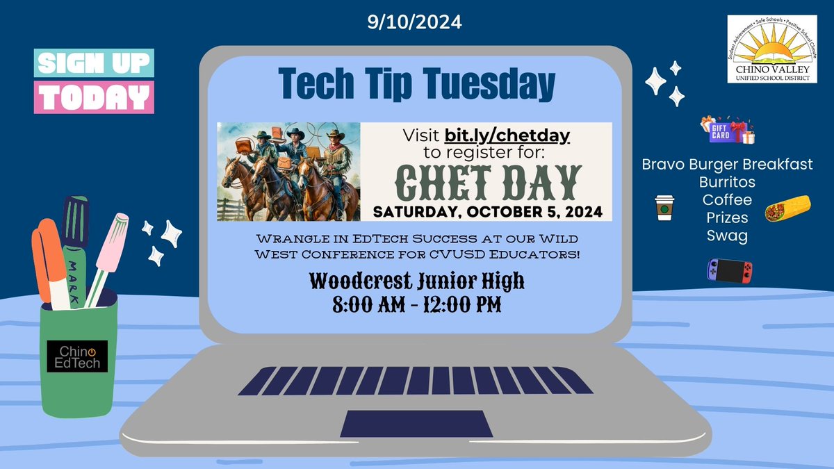 Tech Tip Tuesday: Register for ChET Day at bit.ly/chetday