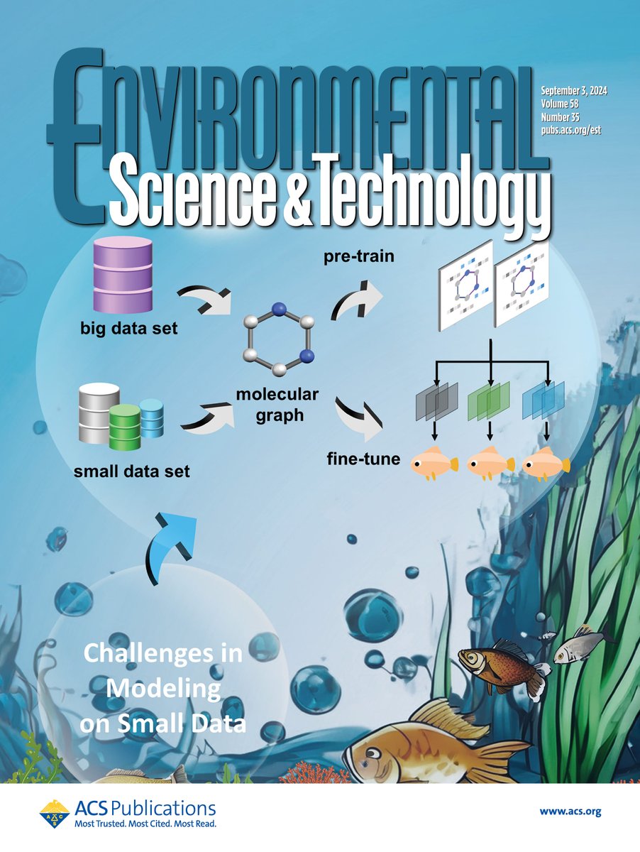 EnvSciTech's tweet image. From the cover of ES&T: Assessment of the feasibility of implementing integrated #Transferlearning and #MultiTaskLearning strategies to construct a #GraphNeuralNetwork model for accurate prediction of #bioaccumulation parameters of chemicals.
Read: go.acs.org/aNq