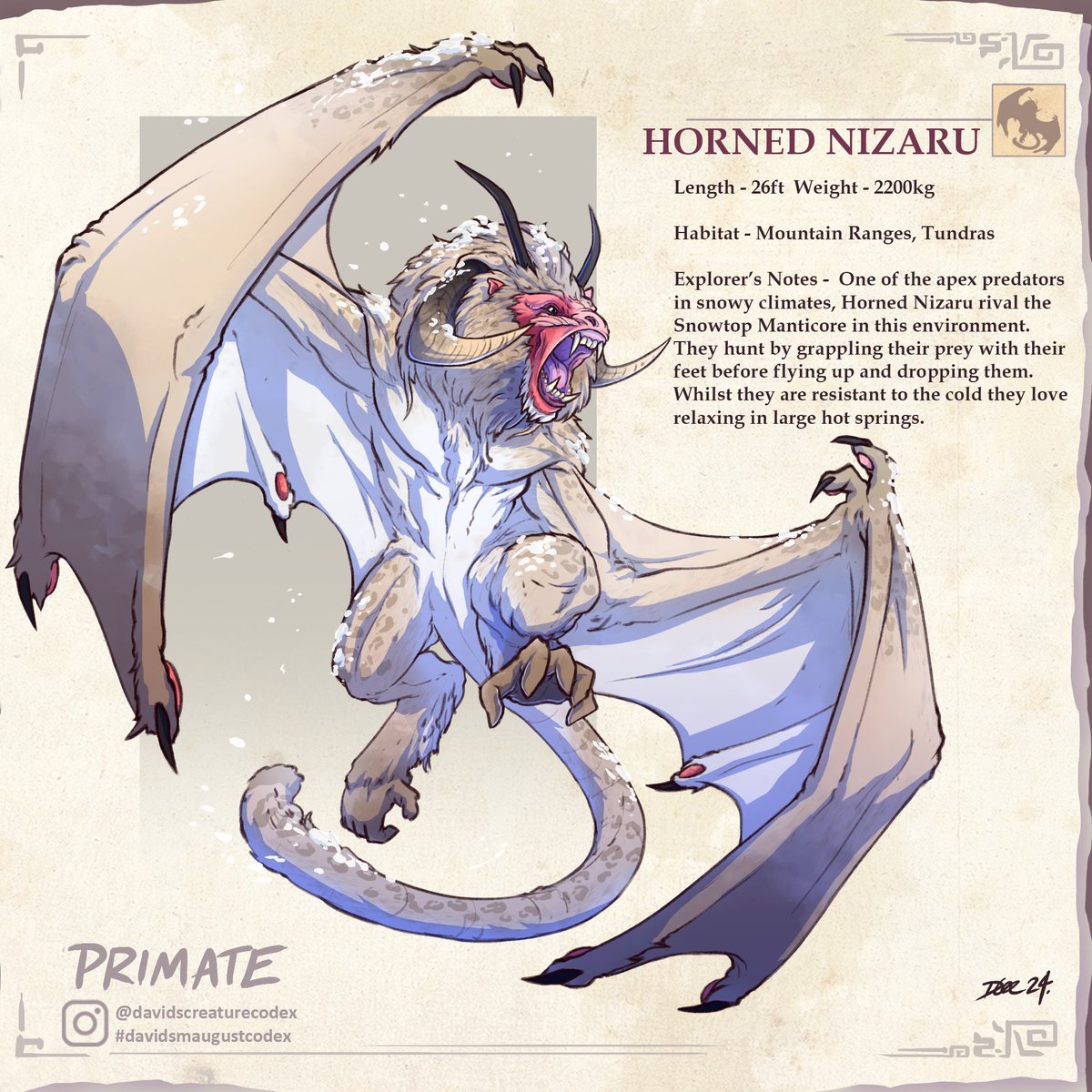 Smaugust Prompt Primate #smaugust #smaugust2024 #creaturedesign #dragondesign #conceptart #creatureart #dragonart #dndmonsters