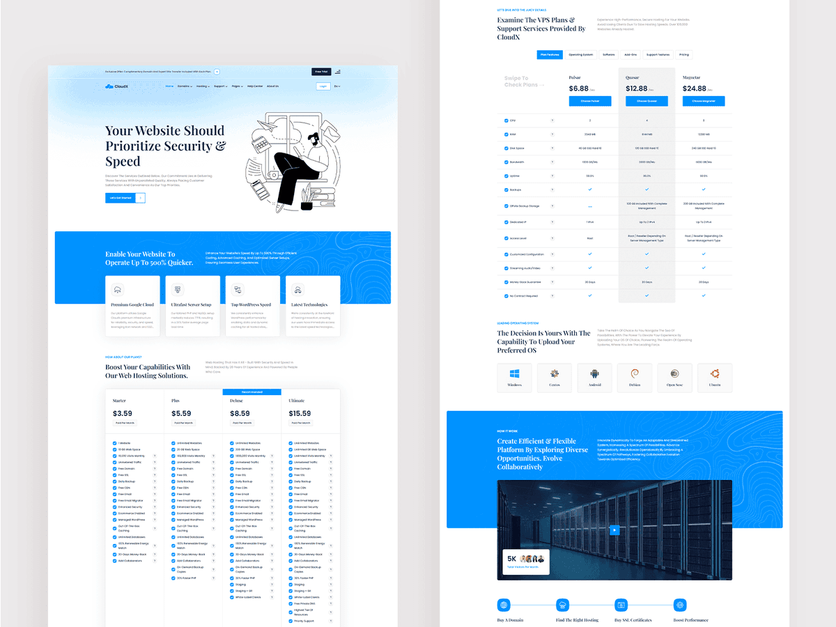anwararcoder's tweet photo. ابداع جديد في عالم الـ ThemeForest 🤍💙

CloudX - Premium Hosting Template 🤍💙

------------------------------------

Link : https://t.co/naTprbkAgB

#template #web #Webdesign #business #awesome #themeforest #html #css #ui #ux #clean #cloud #domain #hosting #technology https://t.co/TqsVzeoRuP