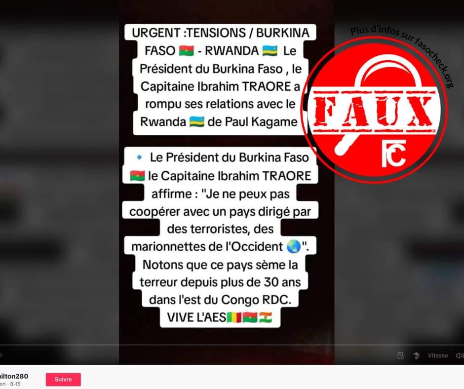 📢 𝐥𝐞 #𝐁𝐮𝐫𝐤𝐢𝐧𝐚_𝐅𝐚𝐬𝐨 𝐧’𝐚 𝐩𝐚𝐬 𝐫𝐨𝐦𝐩𝐮 𝐬𝐞𝐬 𝐫𝐞𝐥𝐚𝐭𝐢𝐨𝐧𝐬  𝐚𝐯𝐞𝐜 𝐥𝐞 #𝐑𝐰𝐚𝐧𝐝𝐚 ⤵️

Lire l'article sur <a href="/FasoCheck/">Fasocheck</a> 👉🏾:
 t.ly/261G6
